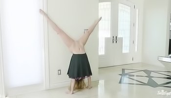 Handstands and hot sex with a teen